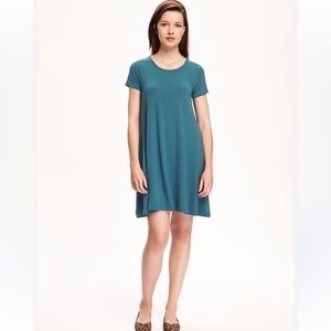 Old Navy Jersey Swing Dress - Teal
